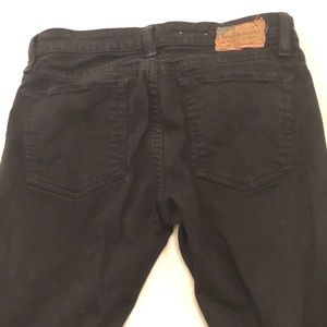 RL black straight leg jeans